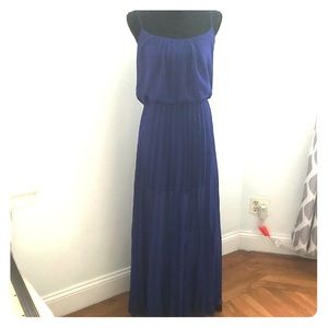 Purple Pleated Maxi dress